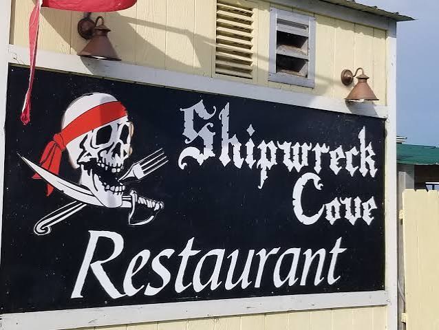 Shipwreck Cove Restaurant sign
