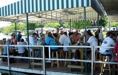 Shipwreck Cove crowded deck bar